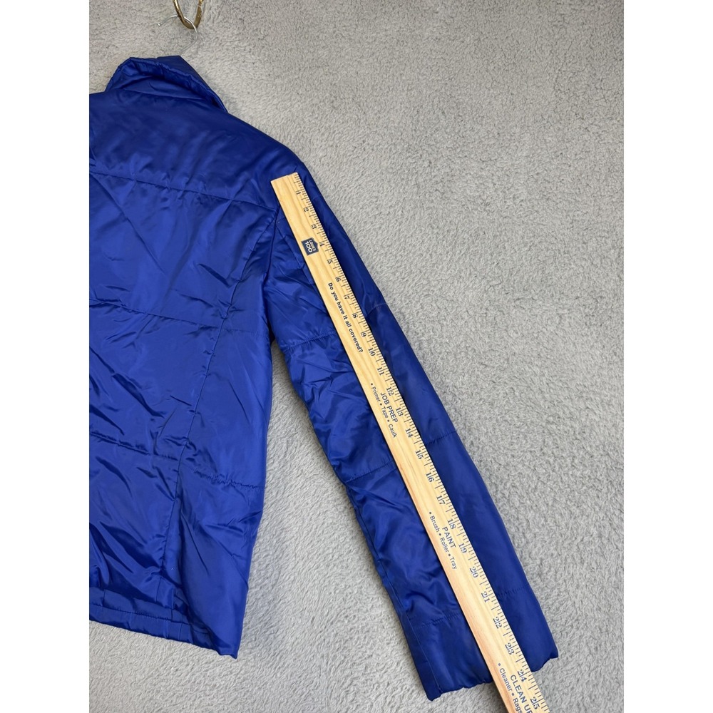 Simply Vera Vera Wang Jacket Womens Medium Blue Quilted Puffer Winter Coat - Picture 13 of 15